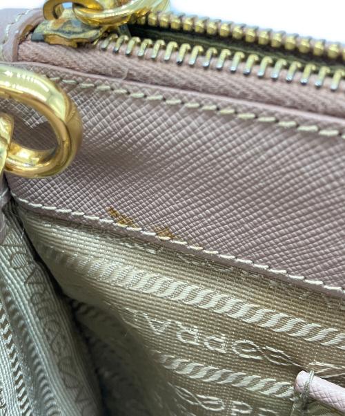 PRADA（プラダ）PRADA (プラダ) サフィアーノ ガレリア 2WAYレザーハンドバッグ ショルダーバッグ ベージュの古着・服飾アイテム