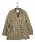 SLOBE IENA（スローブ イエナ）の古着「チェックブレザージャケット」｜ブラウン