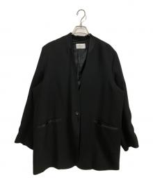 Lisiere（リジェール）の古着「No Collar Relax Jacket」｜ブラック