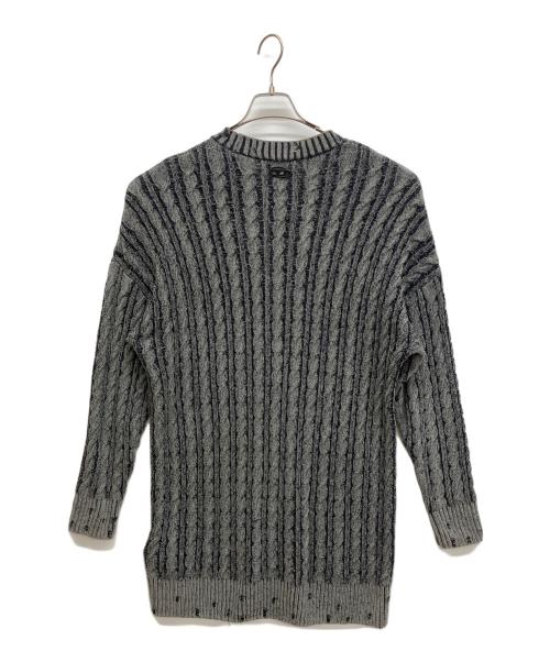 DIESEL（ディーゼル）DIESEL (ディーゼル) M-Pantesse ニットワンピース グレー サイズ:Mの古着・服飾アイテム