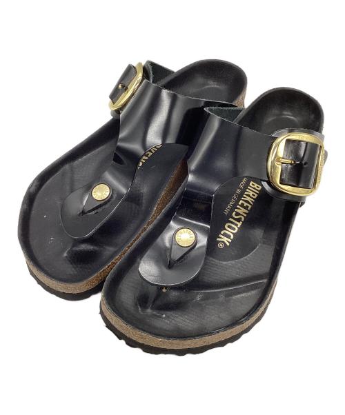 BIRKENSTOCK（ビルケンシュトック）BIRKENSTOCK (ビルケンシュトック) Gizeh Big Buckle ブラック サイズ:37の古着・服飾アイテム