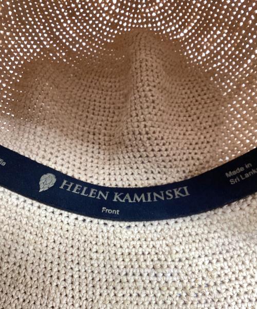 HELEN KAMINSKI（ヘレンカミンスキー）HELEN KAMINSKI (ヘレンカミンスキー) ラフィアハット ベージュの古着・服飾アイテム