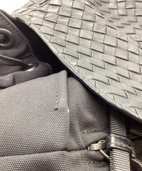 BOTTEGA VENETA（ボッテガベネタ）BOTTEGA VENETA (ボッテガベネタ) イントレチャートリュック ブラック サイズ:下記参照の古着・服飾アイテム