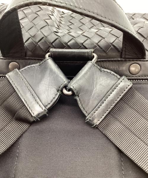 BOTTEGA VENETA（ボッテガベネタ）BOTTEGA VENETA (ボッテガベネタ) イントレチャートリュック ブラック サイズ:下記参照の古着・服飾アイテム