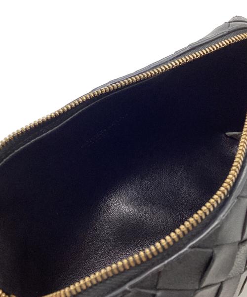 BOTTEGA VENETA（ボッテガベネタ）BOTTEGA VENETA (ボッテガベネタ) イントレチャートショルダーバック ブラック サイズ:下記参照の古着・服飾アイテム