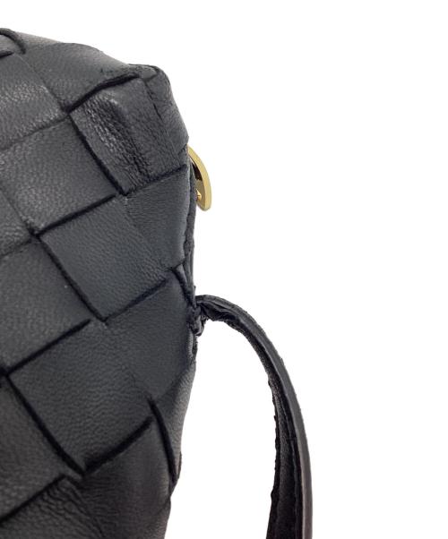 BOTTEGA VENETA（ボッテガベネタ）BOTTEGA VENETA (ボッテガベネタ) イントレチャートショルダーバック ブラック サイズ:下記参照の古着・服飾アイテム