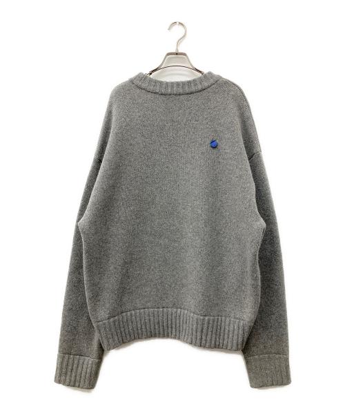 ADER error（アーダーエラー）ADER error (アーダーエラー) Decal logo knit グレー サイズ:A3の古着・服飾アイテム
