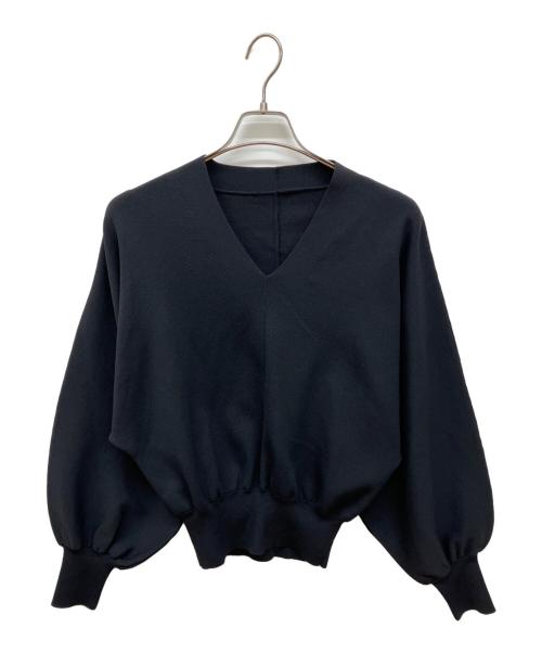 ADORE（アドーア）ADORE (アドーア) ドライストレッチニットトップス ブラック サイズ:38の古着・服飾アイテム