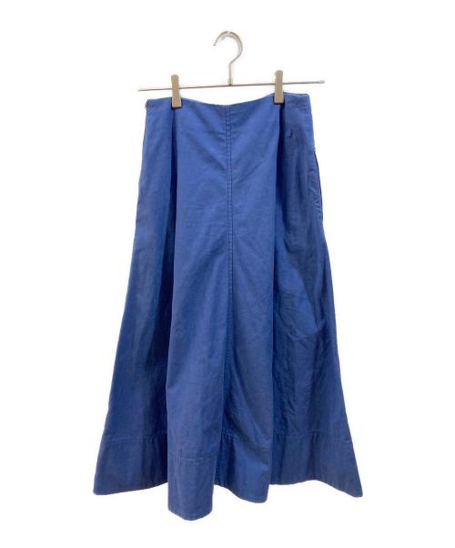 MADISON BLUE（マディソンブルー）MADISON BLUE (マディソンブルー) パネルフレアースカート ブルー サイズ:2の古着・服飾アイテム