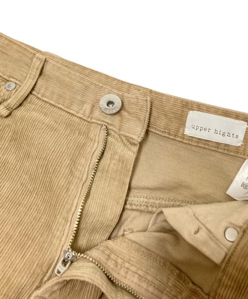 upper hights（アッパーハイツ）upper hights (アッパーハイツ) L'appartement (アパルトモン) TAYLOR CORDUROY DENIM ベージュ サイズ:25の古着・服飾アイテム