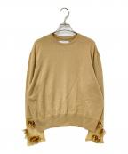 TOGA ARCHIVES×H&Mトーガアーカイブス×エイチアンドエム）の古着「ビーズディテールウールセーター」｜ベージュ