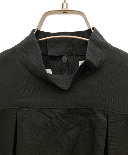 foufou（フーフー）foufou (フーフー ザドレス) メディカルハイネックドレスコットンリネンワンピース ブラックの古着・服飾アイテム
