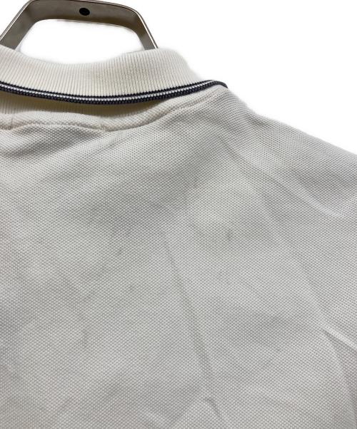 MONCLER（モンクレール）MONCLER (モンクレール) ポロシャツ ホワイト サイズ:Mの古着・服飾アイテム