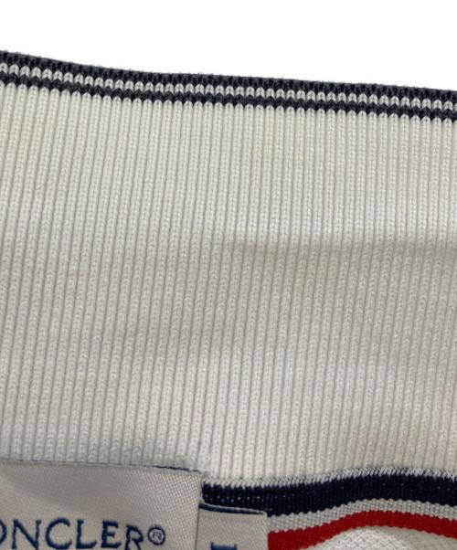 MONCLER（モンクレール）MONCLER (モンクレール) ポロシャツ ホワイト サイズ:Mの古着・服飾アイテム