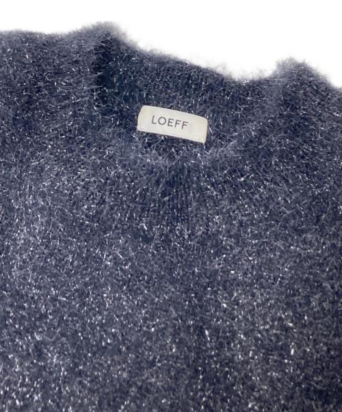 LOEFF（ロエフ）LOEFF (ロエフ) スパーク ニット プルオーバー チャコールグレー サイズ:下記参照の古着・服飾アイテム