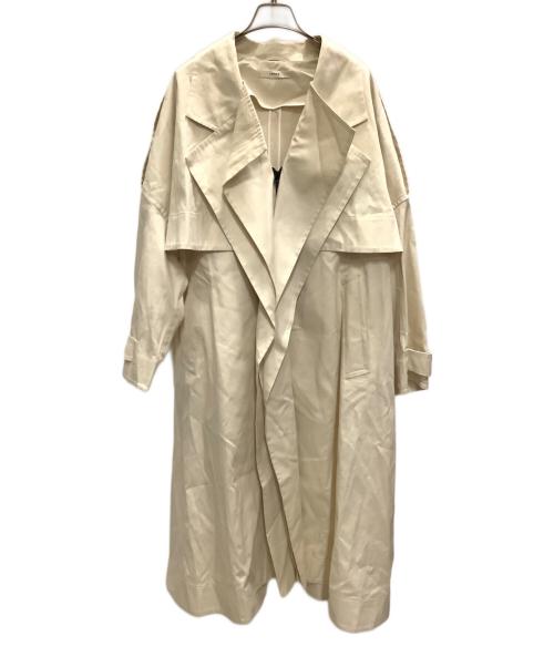 LOHEN（ローヘン）LOHEN (ローヘン) レイヤードラペルトレンチコート　LOHEN（ローレン） アイボリー サイズ:36の古着・服飾アイテム