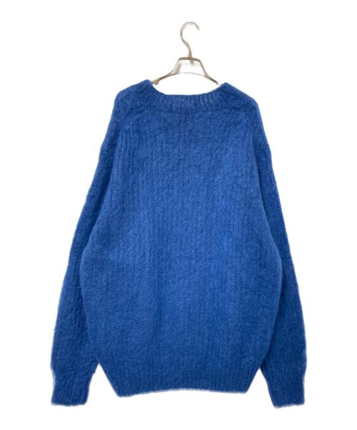 Whim Gazette（ウィムガゼット）Whim Gazette (ウィムガゼット) モヘヤプルオーバー ブルー サイズ:Fの古着・服飾アイテム