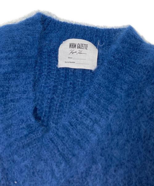 Whim Gazette（ウィムガゼット）Whim Gazette (ウィムガゼット) モヘヤプルオーバー ブルー サイズ:Fの古着・服飾アイテム