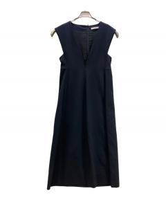 中古・古着通販】LOHEN (ローヘン) ノースリーブワンピース ネイビー