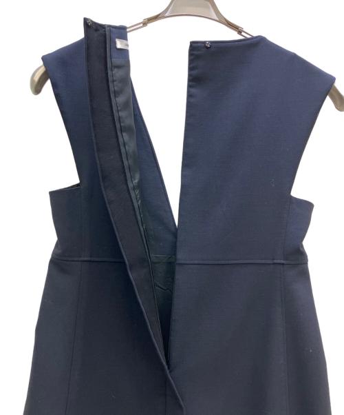 LOHEN（ローヘン）LOHEN (ローヘン) ノースリーブスイッチVワンピース ネイビー サイズ:36の古着・服飾アイテム