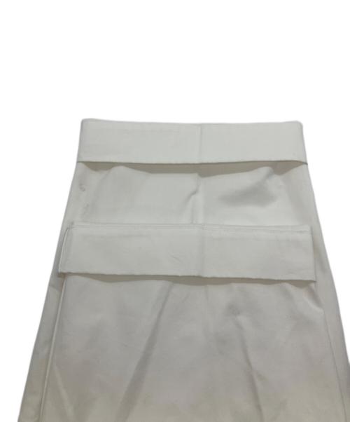 LOEFF（ロエフ）LOEFF (ロエフ) コットンツイル2タックパンツ ホワイト サイズ:00の古着・服飾アイテム