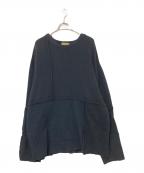 MALION VINTAGEマリオンヴィンテージ）の古着「パッチワークニット」｜ブラック