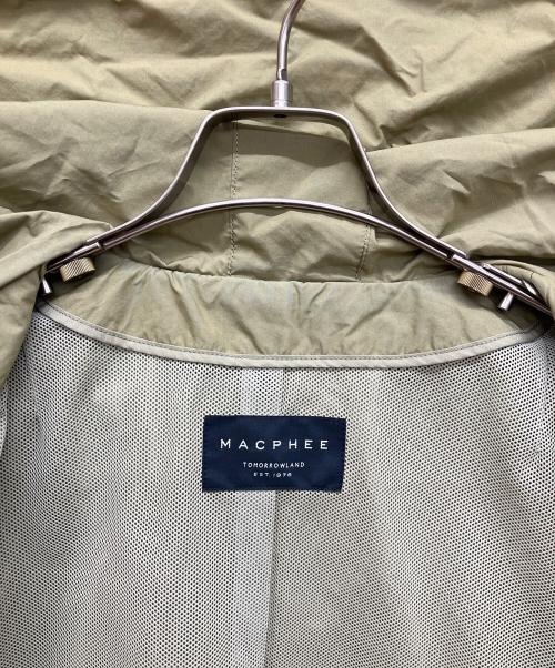MACPHEE（マカフィー）MACPHEE (マカフィー) コットンポリエステルメモリーグログラン モッズコート ベージュ サイズ:38の古着・服飾アイテム