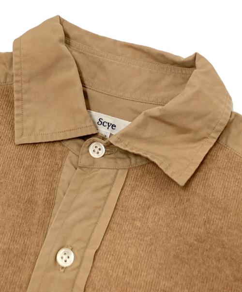 SCYE（サイ）SCYE (サイ) ニットドッキングシャツワンピース ベージュ サイズ:38の古着・服飾アイテム