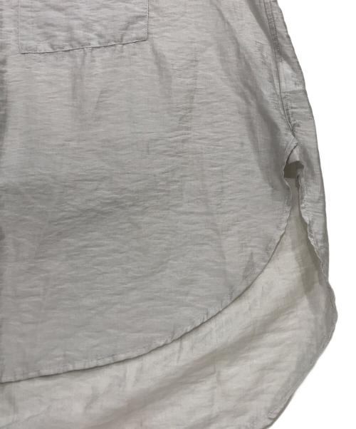 kurashi&trips publishing（クラシアンドトリップス パブリッシング）kurashi&trips publishing (クラシアンドトリップス パブリッシング) とろんと光って揺れる」程よくシアーな羽織りブラウス グレー サイズ:Fの古着・服飾アイテム