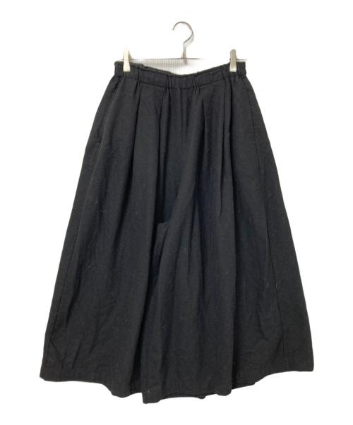 solamonat poche（ソラモナ ポッシェ）solamonat poche (ソラモナ ポッシェ) ウールイージーパンツ ブラック サイズ:下記参照の古着・服飾アイテム