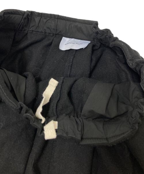 solamonat poche（ソラモナ ポッシェ）solamonat poche (ソラモナ ポッシェ) ウールイージーパンツ ブラック サイズ:下記参照の古着・服飾アイテム