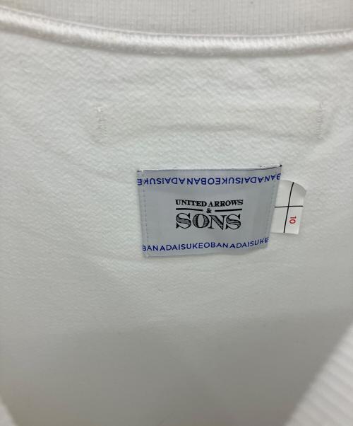 UNITED ARROWS & SONS（ユナイテッドアローズ＆サンズ）UNITED ARROWS & SONS (ユナイテッドアローズ＆サンズ) DS CREW SHIRT ホワイト サイズ:Lの古着・服飾アイテム