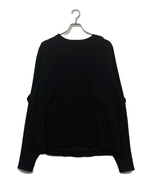 THE RERACS（ザ リラクス）THE RERACS (ザ リラクス) LONG SLEEVE RAGLAN SWEAT/ロングスリーブラグランスウェット ブラック サイズ:48の古着・服飾アイテム