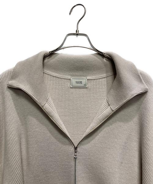 ANOTHER OFFICE（アナザーオフィス）ANOTHER OFFICE (アナザーオフィス) Volume Half Zip-Up Knit ベージュ サイズ:03 未使用品の古着・服飾アイテム