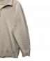 中古・古着 ANOTHER OFFICE (アナザーオフィス) Volume Half Zip-Up Knit ベージュ サイズ:03 未使用品：12000円