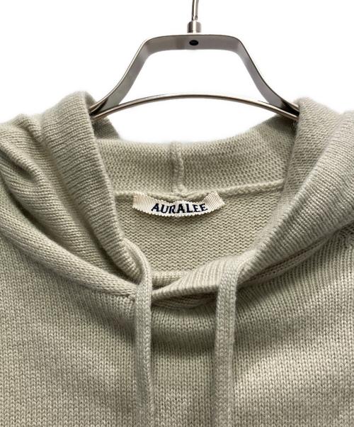 AURALEE（オーラリー）AURALEE (オーラリー) ニットパーカー グリーン サイズ:SAMPLEの古着・服飾アイテム
