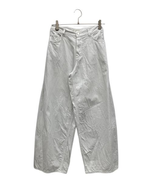 haikure（ハイクル）haikure (ハイクル) BETHANY White denim ホワイト サイズ:23の古着・服飾アイテム