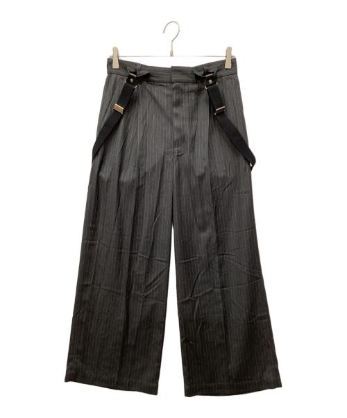 JOURNAL STANDARD relume（ジャーナルスタンダード レリューム）JOURNAL STANDARD relume (ジャーナルスタンダード レリューム) サスペンダーワイドパンツ グレー サイズ:36の古着・服飾アイテム
