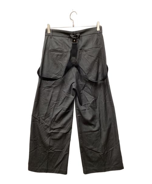 JOURNAL STANDARD relume（ジャーナルスタンダード レリューム）JOURNAL STANDARD relume (ジャーナルスタンダード レリューム) サスペンダーワイドパンツ グレー サイズ:36の古着・服飾アイテム