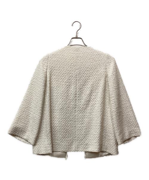 ANAYI（アナイ）ANAYI (アナイ) チェックツィードジャケット ホワイト サイズ:36の古着・服飾アイテム