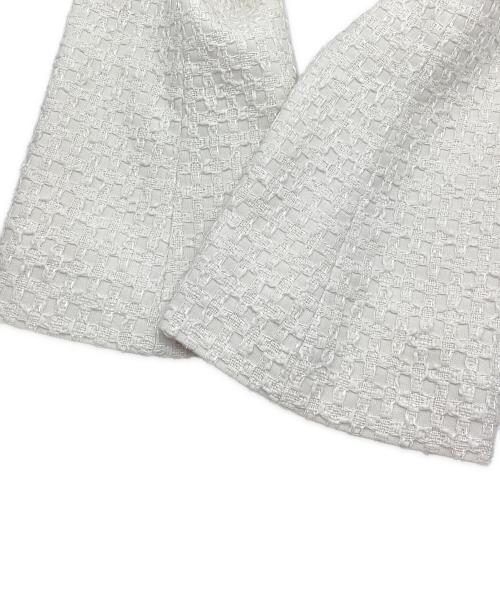 ANAYI（アナイ）ANAYI (アナイ) チェックツィードジャケット ホワイト サイズ:36の古着・服飾アイテム