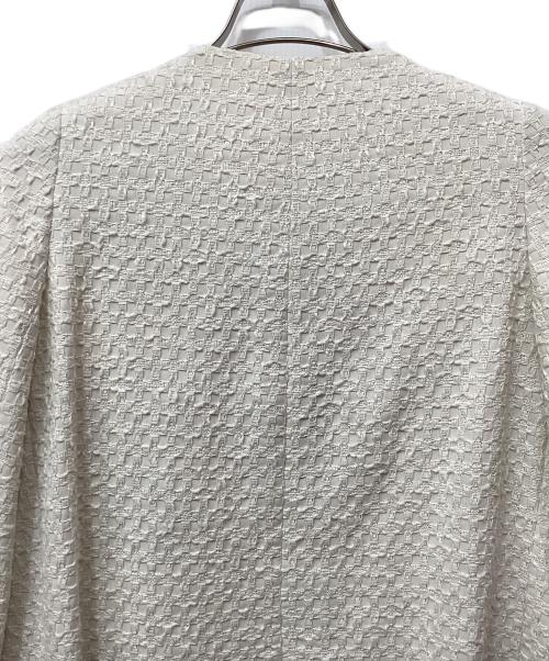 ANAYI（アナイ）ANAYI (アナイ) チェックツィードジャケット ホワイト サイズ:36の古着・服飾アイテム