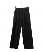 MUSE de Deuxieme Classeミューズ ドゥーズィエム クラス）の古着「タックパンツ」｜ブラック