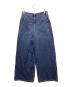 IENA (イエナ) エコデニムワイドタックバギーパンツ ブルー サイズ:40：4000円