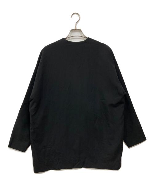 Dulcamara（ドゥルカマラ）Dulcamara (ドゥルカマラ) ウールよそいきノーカラージャケット ブラックの古着・服飾アイテム