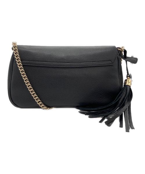 GUCCI（グッチ）GUCCI (グッチ) チェーンショルダーバッグ ブラックの古着・服飾アイテム