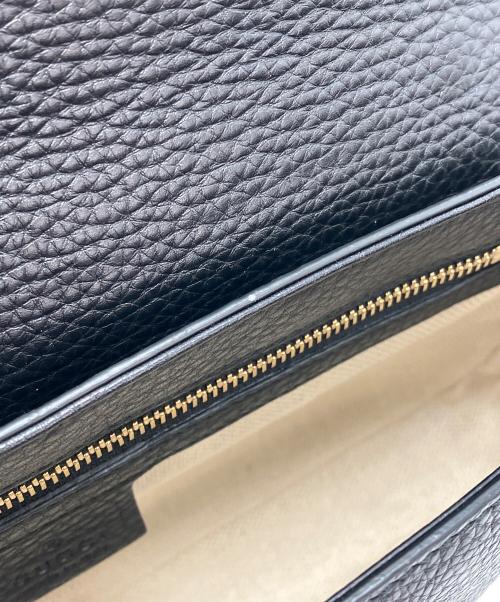 GUCCI（グッチ）GUCCI (グッチ) チェーンショルダーバッグ ブラックの古着・服飾アイテム