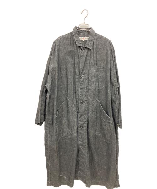 BROCANTE（ブロカント）Brocante (ブロカント) 墨コーティングリネン千鳥 マガザンコート ブラック サイズ:2の古着・服飾アイテム