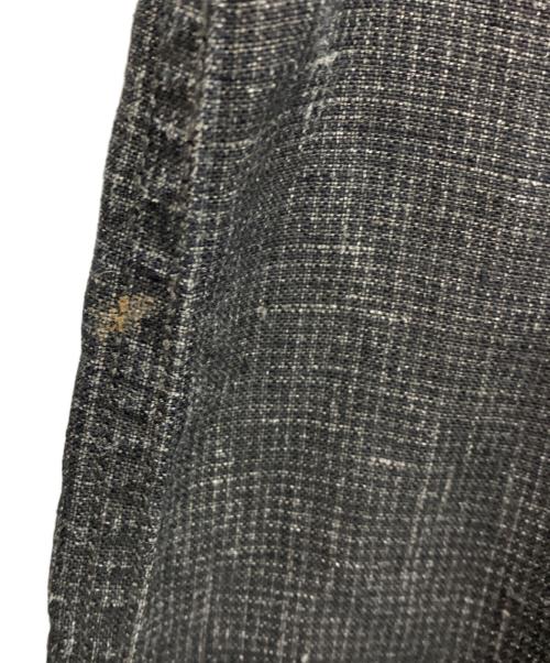 BROCANTE（ブロカント）Brocante (ブロカント) 墨コーティングリネン千鳥 マガザンコート ブラック サイズ:2の古着・服飾アイテム
