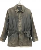 AURALEEオーラリー）の古着「FINX NATURAL GABARDINE PRODUCT DYED BLOUSON」｜ブラウン